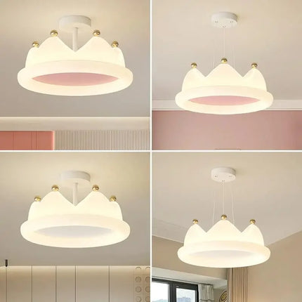 Plafonnier LED couronne créatif avec protection des yeux pour enfants — LZ4P9XQ