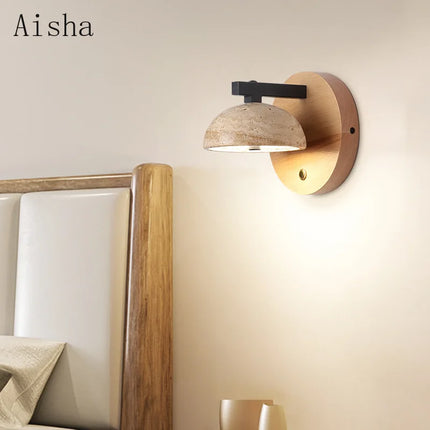 Applique murale en pierre style wabi-sabi pour décoration intérieure — LZ4QJ7