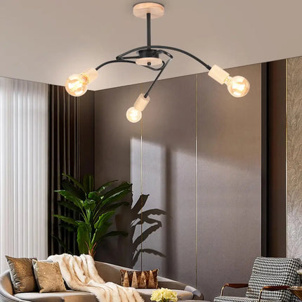 Lustre suspension style industriel moderne pour intérieur élégant — LZ4XJ7