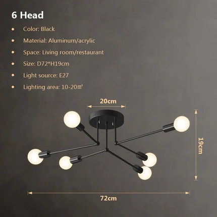 Plafonnier moderne multi-lampes pour intérieur — LZ4X9Q2