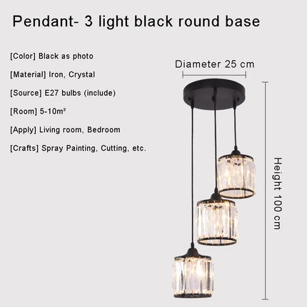 Lustre en cristal pour éclairage intérieur moderne et élégant — LZ4D9X