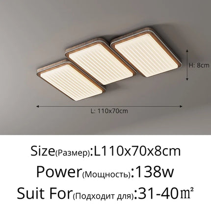 Plafonnier LED moderne à spectre complet et protection des yeux — LZ4X9T2