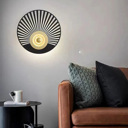 Applique murale LED ronde style art déco pour ambiance chaleureuse — LZ4P9XQ