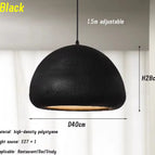 Corps de lampe noir / Lumière 3 couleurs