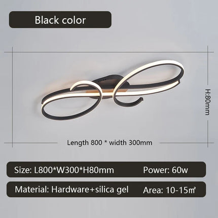 Plafonnier LED moderne plaqué pour salon, chambre et couloir — LZ4X9P2