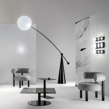 Lampadaire nordique moderne avec télécommande pour intérieur — LZ4X9P2