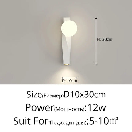 Applique murale en U anti-lumière bleue pour chevet minimaliste — LZ4X9M