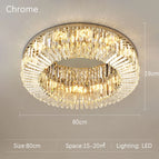 D80cm Argent / Lumière chaude 3200K