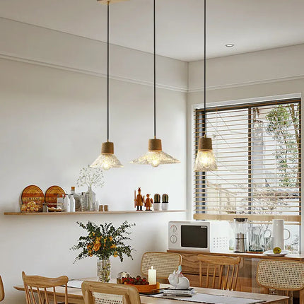 Lustre suspension nordique japonais à trois têtes design créatif — LZ4X9M