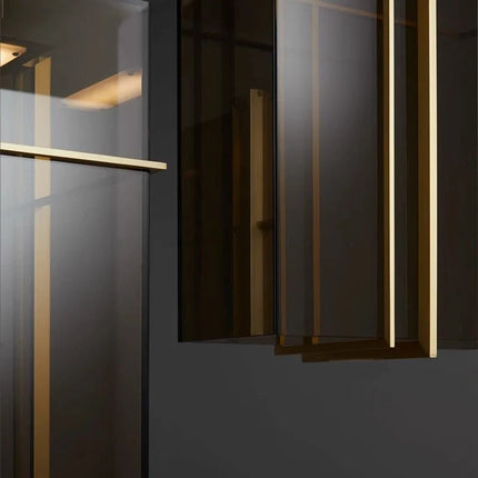 Suspension LED minimaliste en verre design italien — LZ4X9T