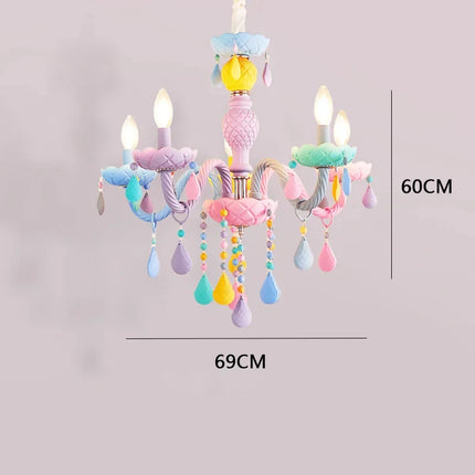 Lustre cristal arc-en-ciel design kawaii pour chambre enfant — LZ4Q9T2