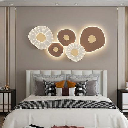 Applique murale LED feuille de lotus avec 3 luminaires à gradation variable — LZ4X9P2
