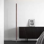 Lampadaire en frêne / Lumière chaude / Prise américaine