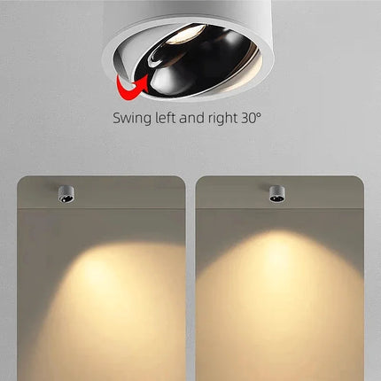 Plafonnier LED rond à intensité variable monté en surface — LZ4X9P2