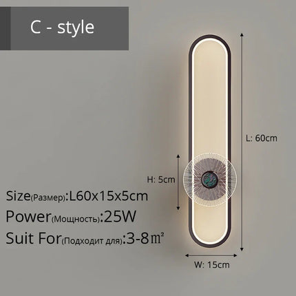 Applique murale moderne à grille pour protection des yeux — LZ4X9B2