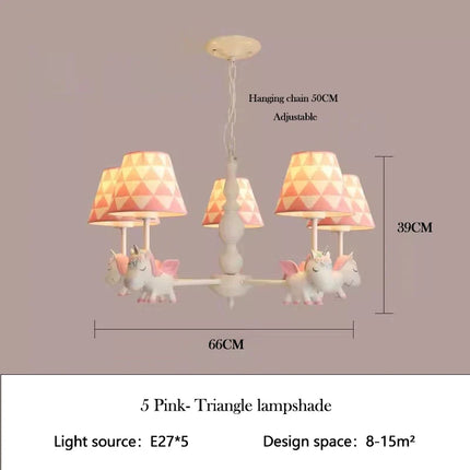 Lustre LED rotatif pour enfant style nordique romantique et chaleureux — LZ4X9P
