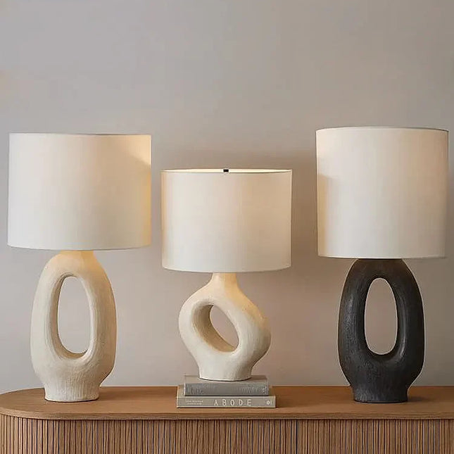 Lampe de bureau design moderne en résine wabi-sabi décorative — LZ4X9T