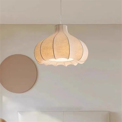 Suspension en soie au design wabi-sabi pour intérieur élégant — LZ4X9M