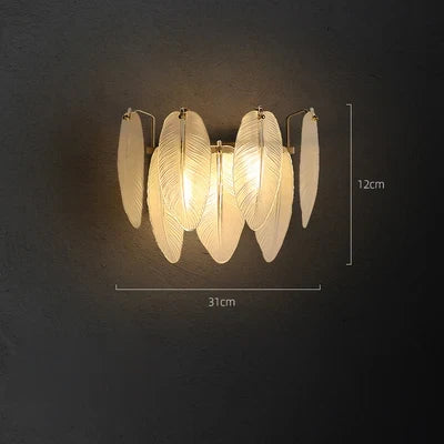 Applique murale LED dorée en cristal à intensité variable — LZ4X9Q2