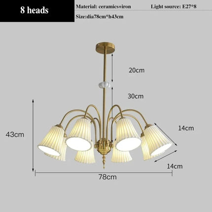 Lustre en céramique au style nordique moderne pour intérieur élégant — LZ4X9P