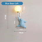 Ours bleu à gauche / Lumière blanche