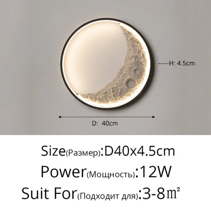 Applique murale décorative en forme de lune — LZ7XQ2