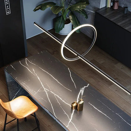Suspension LED minimaliste moderne avec télécommande pour intérieur — LZ4P9X