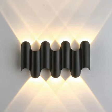 Applique murale LED étanche IP65 pour extérieur et intérieur en aluminium doré — LZ4X9T2