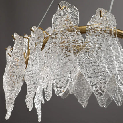 Lustre suspension en cristal lumineux au design moderne élégant — LZ4X9P