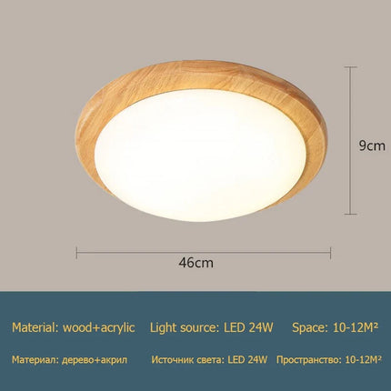 plafonnier grain de bois moderne pour décoration maison
