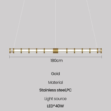 suspension tube nordique moderne pour décoration intérieure
