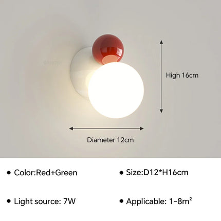 Applique murale LED au design nordique pour décoration intérieure — LZ4X9P2