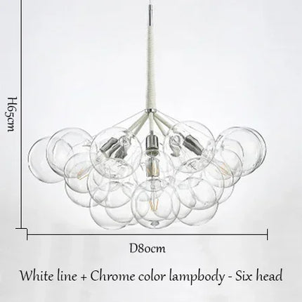 Lustre lumineux en verre pour décoration intérieure — LZ4X9P