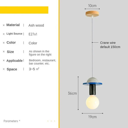Suspension LED colorée aux formes géométriques — LZ4X9T2