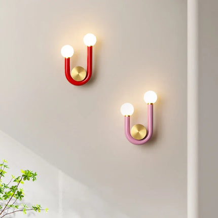 Applique murale en métal tube en U style nordique artistique — LZ4X9T2