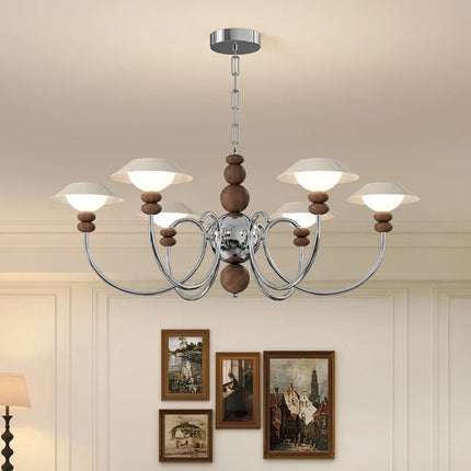 Lustre rétro haut de gamme en coque d'œuf style médiéval américain — LZ4X9J