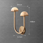 Cuivre à gauche / D31xH38CM / CHINE | Blanc chaud | Ampoule G9