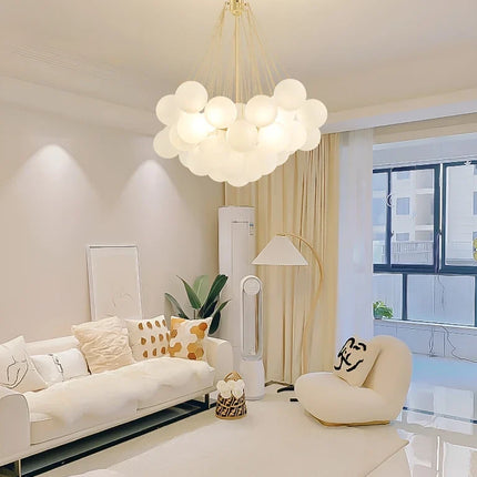 Lustre suspension en verre au design nordique moderne — LZ4XJ9