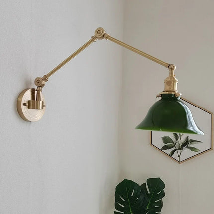 Applique murale rotative avec bras long pivotant en cuivre IWHd — LZ4P9XJ2
