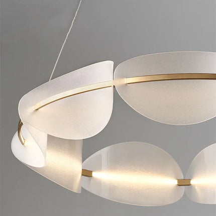 Lustre suspension nordique design feuilles en acrylique — LZ4X9T