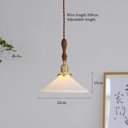 Suspension nordique en céramique et cuivre au style vintage — LZ4X9T