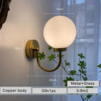 Corps en cuivre / Ampoule led gratuite