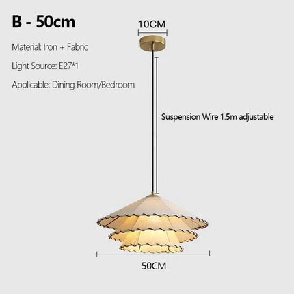 Suspension nordique en tissu avec abat-jour en paille pour intérieur — LZ4X9M