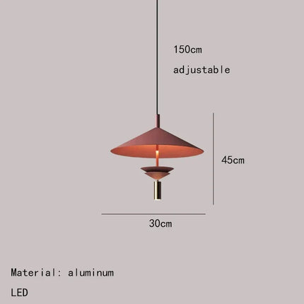 suspension en métal pour intérieur moderne avec lumière douce