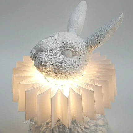 Lampe de chevet décorative en résine forme lapin style nordique — LZ4X9P2Q