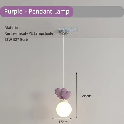 Suspension en forme de cœur pour chambre d’enfant princesse — LZ4P9X