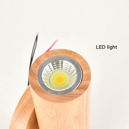 Applique murale LED en bois pour décoration intérieure et extérieure — LZ4X9P2