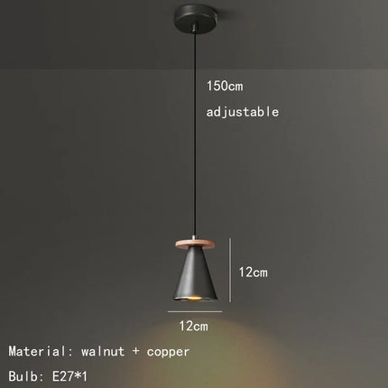 Suspension intérieure moderne en cuivre noir et or — LZ4X9P2