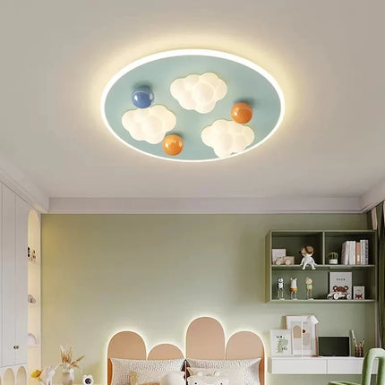 Plafonnier créatif ciel et nuages pour chambre d'enfant chaleureux — LZ4X9T