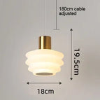 Pendentif en cordon de cuivre / 6W / Lumière à 3 couleurs